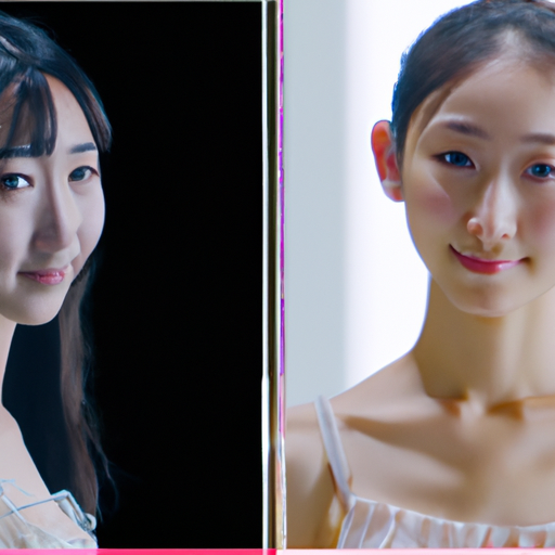 A side-by-side comparison of a frame from an ai-generated video next to a frame from a traditionally produced video